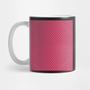 Traditional Japanese Shippou Intersecting Circle Geometric Pattern in Raspberry Pink Mug